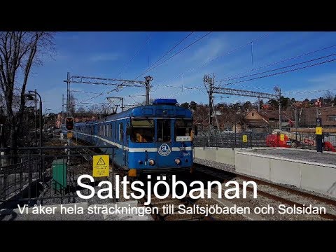 2018-04-03 SALTSJÖBANAN - Vi tar en tur med Saltsjöbanan och åker hela sträckan