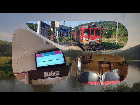 Przejazd EN57-650 na odcinku Muszyna - Żegiestów-Zdrój 25.08.2023