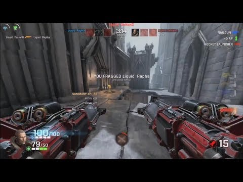 Rapha vs. DaHanG, duels LAN E3 2017 (Quake Champions)
