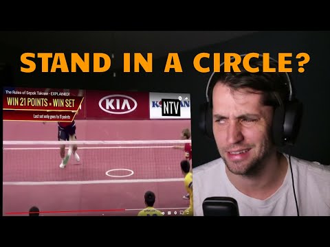 American Learns the Rules of Sepak Takraw (CRAZY game)