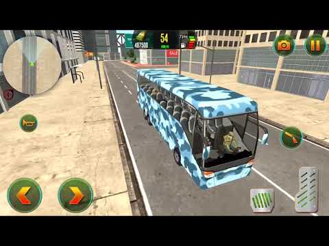 US Army Bus Driving - Military Transporter HD GamePlay by 3Bees Studio