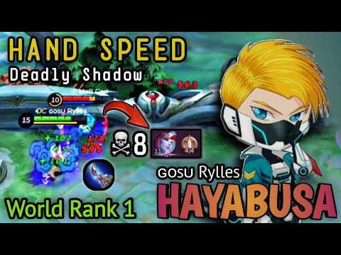 Hayabusa Perfect!! Shadow of Locking Death | World Rank 1 Hayabusa by ɢᴏsᴜ Rylles - Mobile Legends.