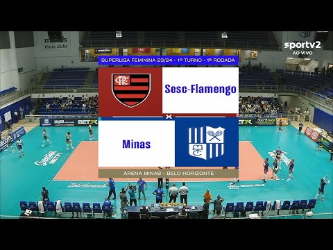 SESC FLAMENGO X GERDAU MINAS - SUPERLIGA FEMININA 23/24 ❤❤❤AMO VÔLEI!🏐🏐🏐
