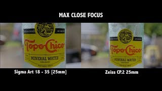 Photo Zoom Lens Vs Cine Prime - Sigma Art 18-35 and Zeiss CP.2 | Drew(ing) A Blank
