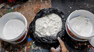 [問卦] 這影片中製作立體圖樣的白色泥狀物是什麼