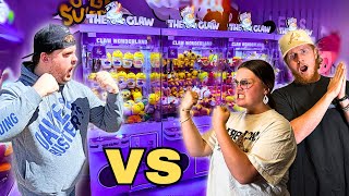 Who Can Win More Prizes At The Claw Machine Arcade? @ArcadeFriends Arcade Challenge!