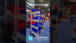 Flexible Picking - 8-Tote Picking & Delivery Cart 54116