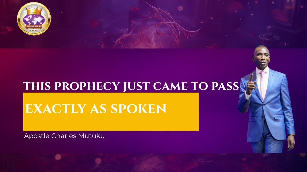 This Prophecy Just Came to Pass.... Exactly as Spoken | World Prophecy