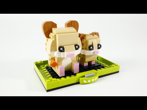 Vidéo LEGO BrickHeadz 40482 : Le hamster