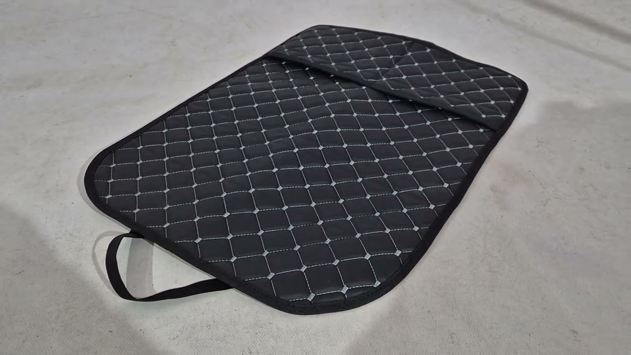 Органайзер на спинку сиденья ECO (1 шт, Черный с серой строчкой) Video 1