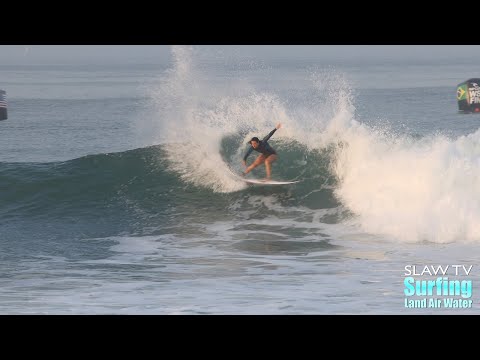 Johanne Defay Surfing Highlights from WSL Rip Curl Lowers Finals - 4K - 09-08-2022
