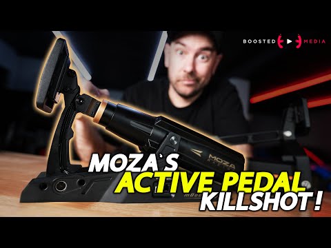 MOZA TAKES AIM AT SIMUCUBE! -  mBooster Active Pedal Review