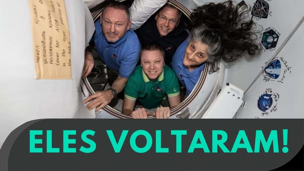 Astronautas “presos” no espaço retornam à Terra!