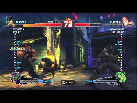 SSF4 - Senam0n [Bison] VS MicroNukeX [Ryu]