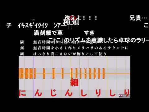 【コメ付き】原曲を刻む