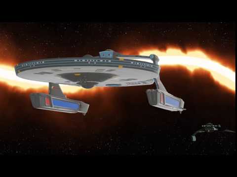 Nebular, updated version of USS Defiant attacked by Klingon Battle Ship