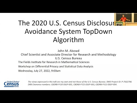 The 2020 U S Census Disclosure Avoidance System Topdown Algorithm