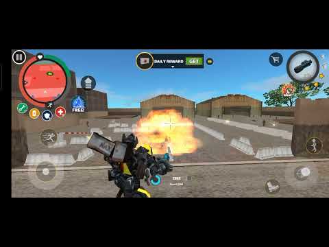 😱🤩 rope Hero vice town game on robot attack on army public on Rope hero vioce town game