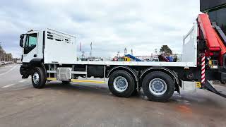 IVECO TRAKKER 410 6x4 Palfinger PK 18002 EH Crane platform truck | Image 4 - Autoline