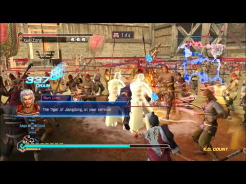 Dynasty Warriors 8  Empires Gameplay Xiahou Dun Chaos  Invasion Huiji