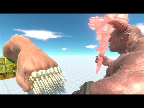 GIANT FIST VS ALL UNITS EPIC BATTLES - ANIMAL REVOLT BATTLE SIMULATOR