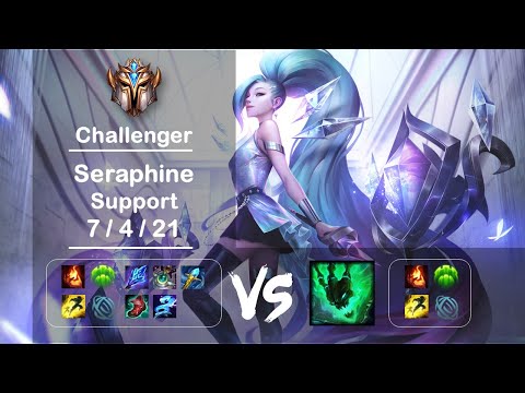 [4K] KR Challenger Support Seraphine vs Thresh Ep.1432