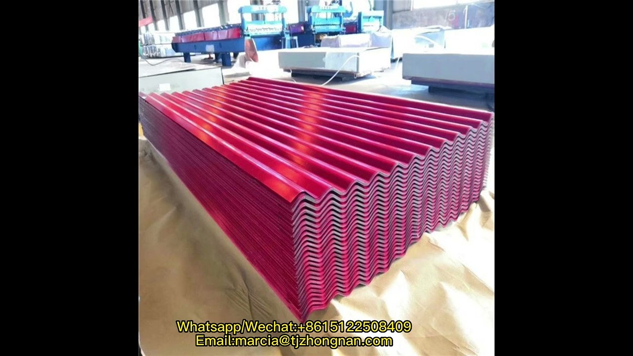 Zinc corrugated sheet color coated galvanized  roofing sheet