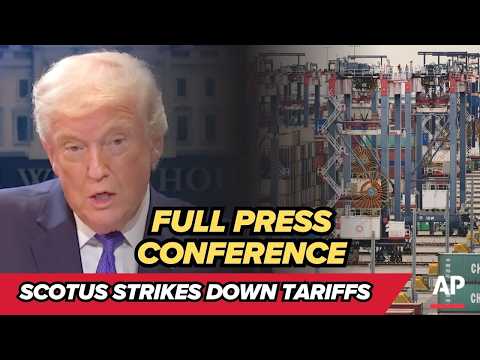 President Trump reacts to Supreme Court striking down most of his tariffs | Full press conference