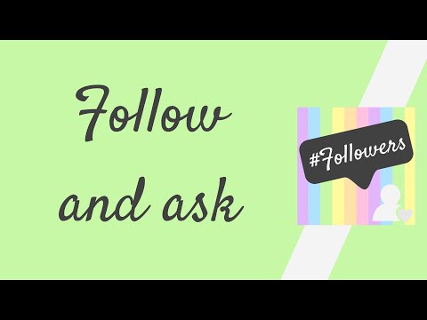 #Follower: Follow & Ask 17.01.2021