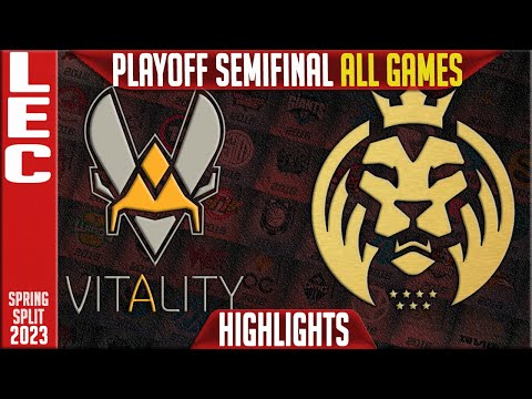 VIT vs MAD Highlights ALL GAMES | LEC Semifinal Playoffs Spring 2023 | Team Vitality vs MAD Lions