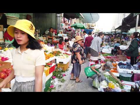 Phnom Penh Market Food Scenes - Daily Fresh Foods For Sales