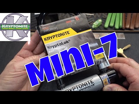 (1458) Kryptonite New-U KryptoLock Mini-7 Picked Open