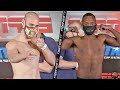 JOSE PEDRAZA  VS. MIKKEL LESPIERRE - FULL WEIGH IN & FACE OFF VIDEO