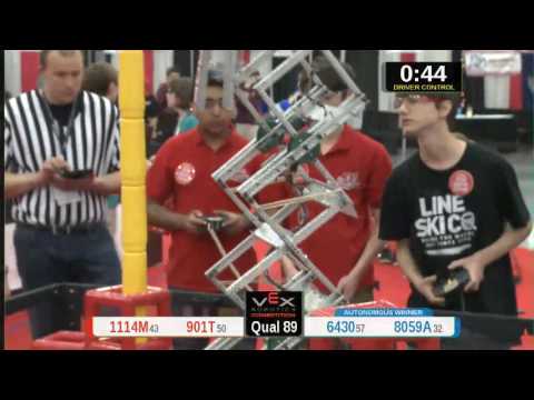 2015 VRC Tech Q89 - 1114M 901T vs 6430 8059A - 56 to 94 - VEX Worlds 2015 - Technology Division