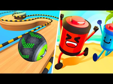 Battery Run | Going Balls - All Level Gameplay Android,iOS - APK NEW UPDATE