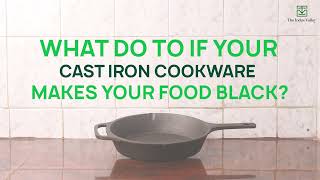 What to do if your Cast Iron cookware makes your food black? | Kitchen tips and tricks