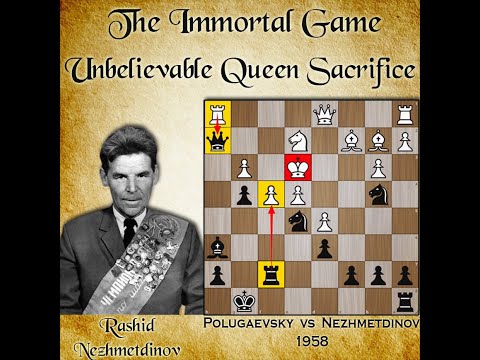Unbelievable Queen Sacrifice | Polugaevsky vs Nezhmetdinov 1958