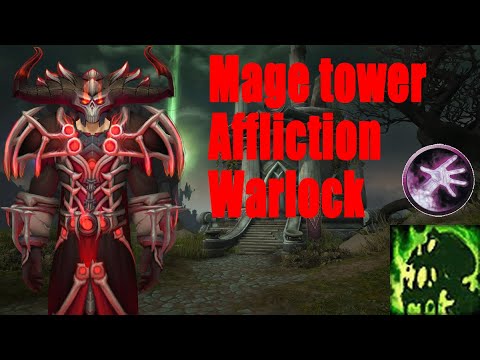 Affliction warlock mage tower timewalking 9.1.5 PTR