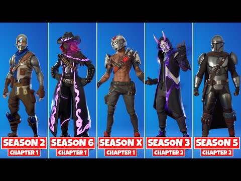 Evolution of Fortnite Tier 1 Battle Pass Skins! (Chapter 1 Season 1 - Chapter 2 Season 5)