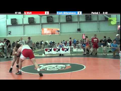 Men`s Freestyle 97 KG Aj Mott vs. Frank Abbondanza