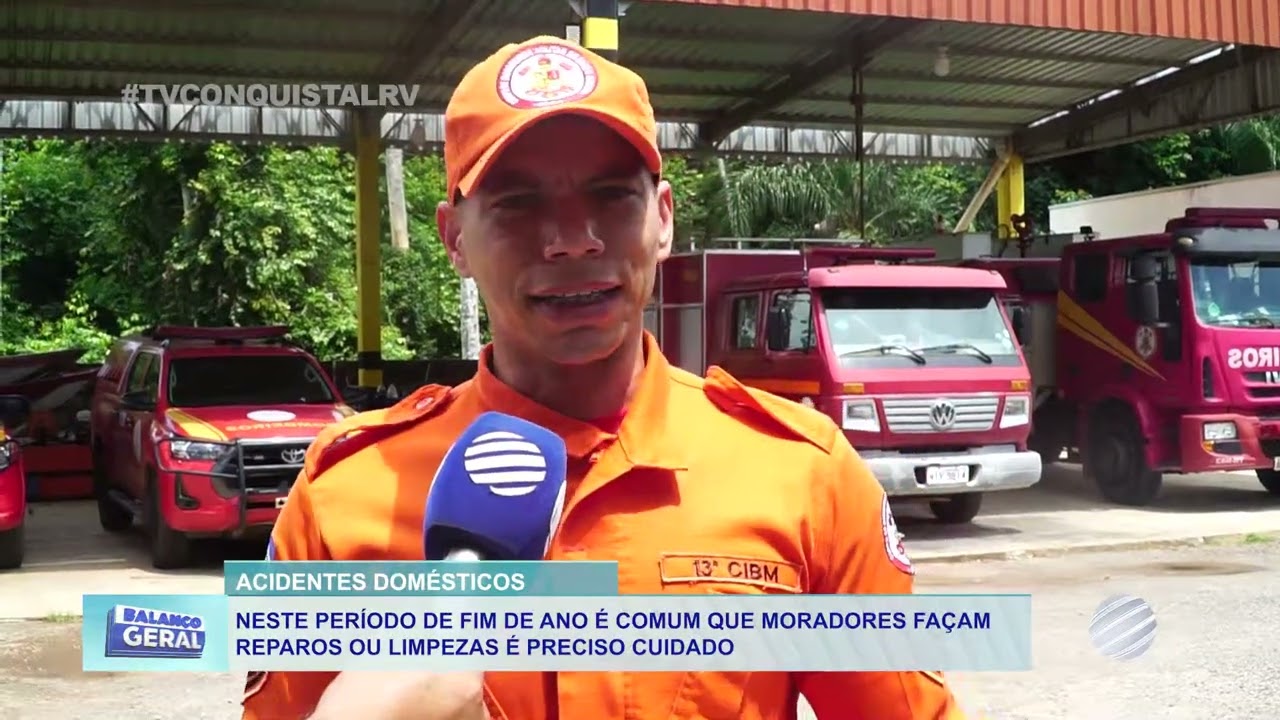 Corpo de Bombeiros alerta para cuidados e prevenção de acidentes dentro de casa