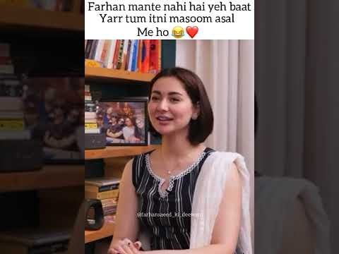 Hania' s new interview She talking about Farhan Saeed ❤️ #farhansaeed #merehumsafar #haniaamir