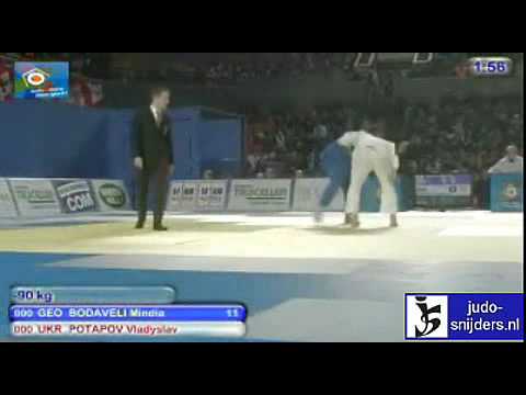 Judo 2010 Tblisi: Mindia Bodaveli (GEO) - Vladyslav Potapov (UKR) [-90kg].