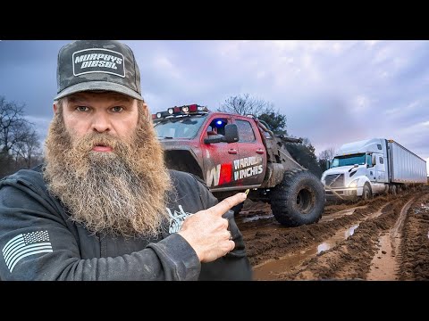 I Rescued 240,000 lbs From The Mud Using Nothing But A Ram 5500