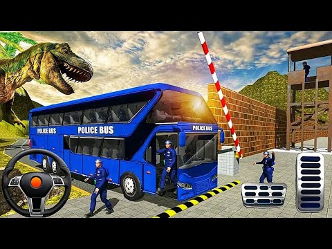 US Police Bus mountain offroad  duty ✨ Police Transport Bus Driving Simulator Android Gameplay