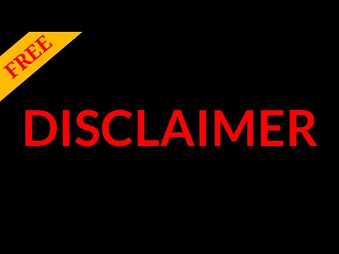 Disclaimer Video Effect | Free