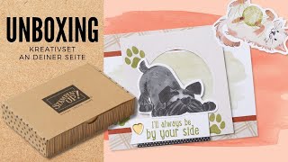 Unboxing | Kreativset An Deiner Seite | Kartenset mit Stempelset für Fellnasen-Liebhaber