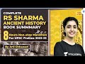 RS Sharma Ancient History | UPSC Book Summary | With Arti Chhawari | 8 hours non-stop Marathon