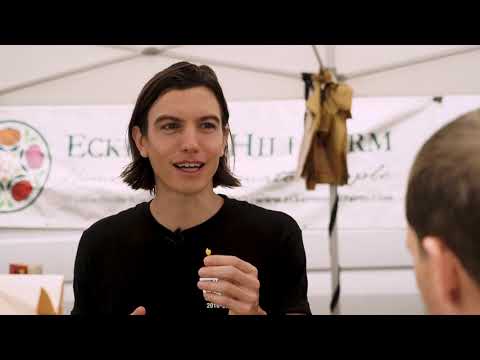 Ian Mellencamp visits Union Square Green Market on the way to Farm Aid