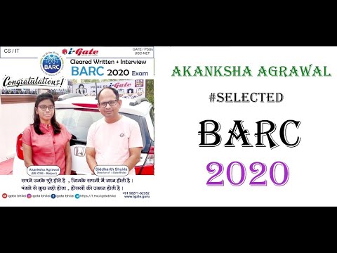 Akanksha Agrawal | BARC 2020 Topper | GATE 2020 Topper | iGate Dropper Student | India